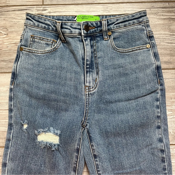New! Free People x Sandrine Rose distressed high rise skinny Jeans 16032 - Picture 4 of 16
